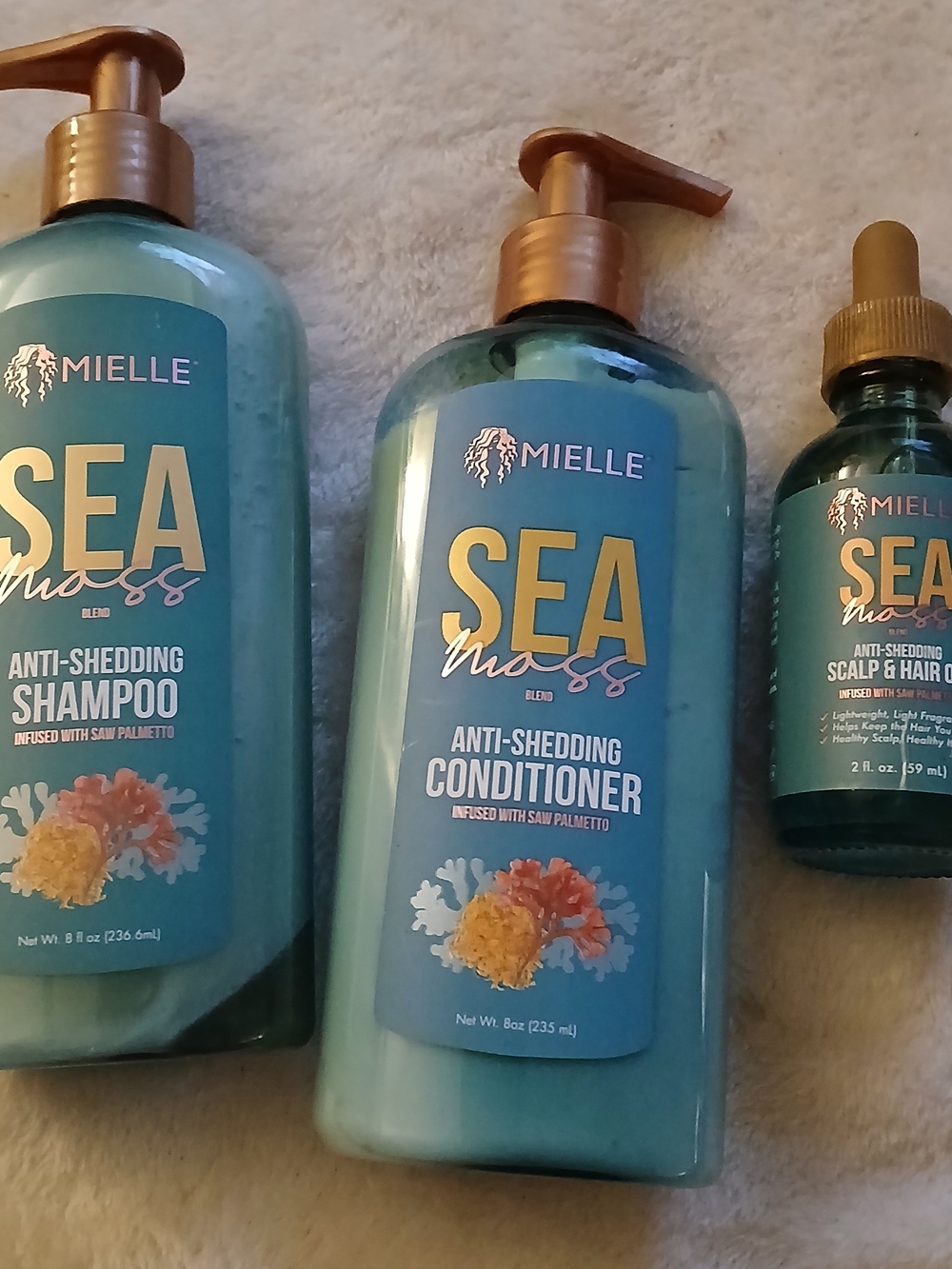 MIELLE - Sea Moss Anti-Shedding Hair Product Bundle [EMPTY 😉]